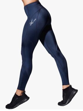 CW-X Stabilyx Joint Support Compression Tight Navy Blue Size large